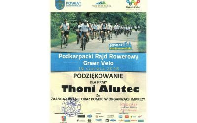 Thoni Alutec wspiera Podkarpacki Rajd Rowerowy Green Velo